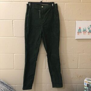 NWT ASOS Denim Green Corduroy Pants Size 30/32